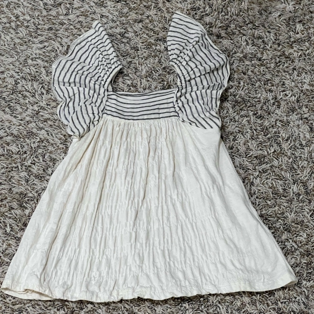 Zara - Toddler Striped Ruffle Sleeve Dress - Sz 2-4T - EUC!